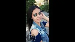 МАКИЯЖ С ЗЕЛЕНЫМИ ГЛИТТЕРНЫМИ ТЕНЯМИ/MAKEIWITH WITH GREEN GLITTER SATERS