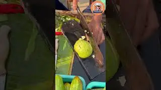 Satisfying Green Guava Cutting Skills  #shortsviral #streetfood #shorts #shortsfeed
