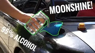 Running a car on strait moonshine. Does it work.