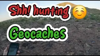 Geocache hunting them smiles.