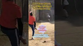🔥Rana Mohsin Mr00🏏Practice InSwing & OutSwing Bowling with Tape Tennis Ball🥎Swing Tips & Trick#viral