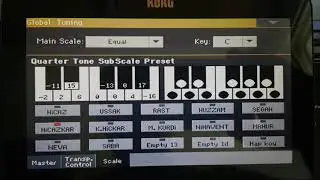 klavyede scala ayarlari koma nasil verilir (RE) korg yamaha ketron vs.