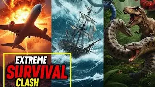 Extreme Survival Clash ⚡ThrillX 360 | Airplane Explosion | Sea Monster Attack | Jungle Fights#viral 