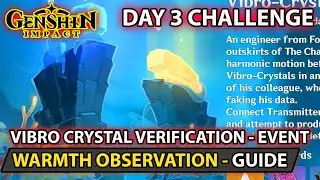 Genshin Impact - How To Complete - Warmth Observation  Challenge 3 Guide  Vibro-Crystal Verification