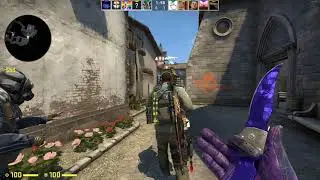 CS:GO - Falchion Knife | Doppler Sapphire Skin Gameplay