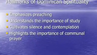 Dominican Spirituality