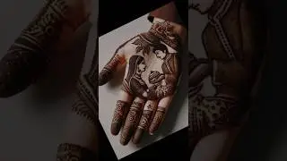Beautiful bride mehndi design #karwachauth #mehndi #easymehndi #tranding #hennamehndiartist