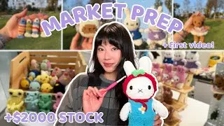 my first crochet market prep video! | $2000+ inventory in 30 days (patterns included)