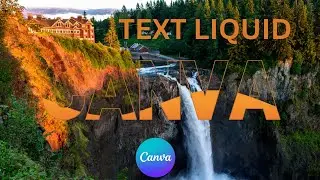 Liquid text animation - canva tutorial