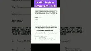 IHMCL Engineer Recruitment 2025 #ihmcl