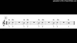 Canzone facile con le note SI e DO per suonarle con la Tastiera musicale