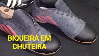 FAZENDO REMENDO NA BIQUEIRA DA CHUTEIRA