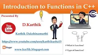 # C++ Function, #User define function, # Types of user defined function
