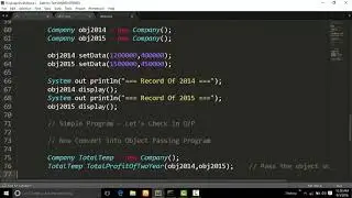 Return as class object in java program