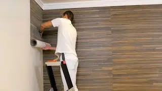 Comment poser du papier peint rigide dans les angles intérieurs ? Instructions étape par étape