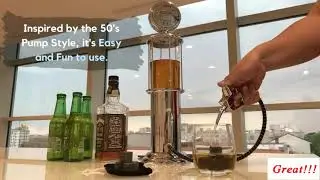 Globe Style Novelty Fill Up Gas Pump Bar Drinking Alcohol Liquor Dispenser