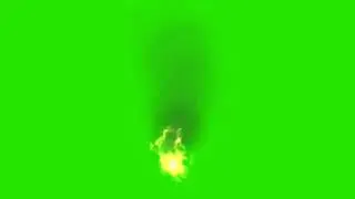 Fire animation in green screen 2020