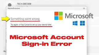 Fix - Something Went Wrong Try Again, Or Tap Cancel To Setup Your Device Later | Sign-In Error