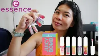 Essence Juicy Bomb Lip Oil in 5 Flavours | Review and Try On