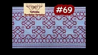 *69* PONTO BASTILHA - PONTO ALINHAVO - TATHINHA