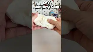 DIY Air Dry Clay with 2 Ingredients! | Easy Soft Dough Recipe #diyclay #easydiy #diyideas