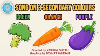 THE COLOUR SONG | Teaching Secondary Colours | Green, Orange, Purple | Rhymetime Rabbit
