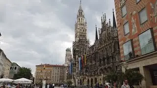 Munich walk after corona lockdown. M&uuml;nchen nach corona lockdown, maximilianstra&szlig;e zum Marienplatz