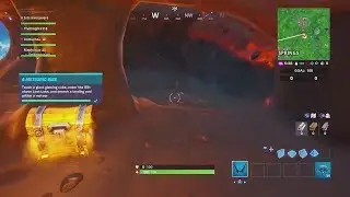 Fortnite | Touch Giant Glowing Cube, Enter Rift Above Loot Lake, Search A Landing Pod Within Meteor