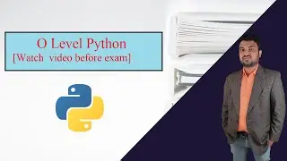 O level python syllabus (must watch before Jan 2021 exam)