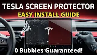 Tesla Screen Protector Install: Bubble-Free in less than 5 Minutes! (New Model 3 & Y)