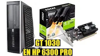 GT 1030 BAJO PERFIL EN COMPAQ HP 6300 PRO SFF | Desempaquetado Revision e Instalacion