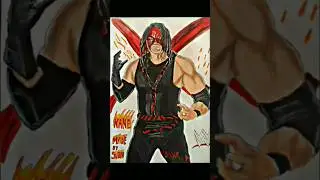 wwe kane fanart 😡👹#shorts #trending #youtubeshorts #shortsfeed #art #wwe #drawing #kane #usa