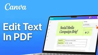 How To Edit Text In PDF With Canva (Edit PDF On Canva)