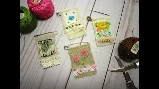 Craft Along Slow Stitch Fabric Charms