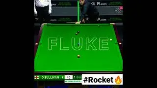 Ronnie O'Sullivan| Great fluke by rocket|World snooker Championship 2022  #shorts #snookerbar