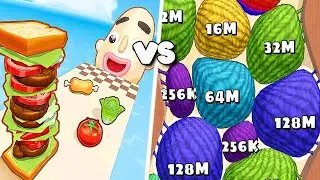 Blob Merge 3D (vs) Sandwich Runner : Super Fun & Satisfying Gameplay Android, iOS |