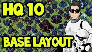BEST HQ 10 DEFENSIVE Base Layout | Star Wars Commander Empire # 151