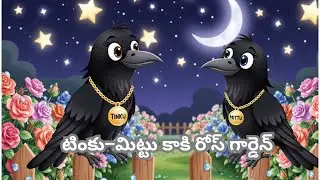 టింకు&ndash;మిట్టు కాకి రోస్ గార్డెన్ | #Tinku #Crow #rosegarden #TeluguKids  #birdsstories #moralstories