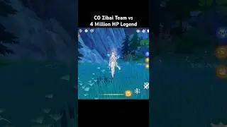 C0 Zibai vs Hydro Legend #genshinimpact #zibai #columbina