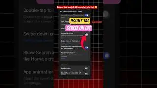 How to enable double tap screen on off in OnePlus phone | Mobile Screen Lock Trick 🔒 #shorts