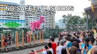🦁 AMK Hub High Pole Lion Dance - No Safety Cushions! | Singapore&nbsp;Chinese&nbsp;New&nbsp;Year&nbsp;2026