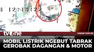 Selain Warung dan Motor, Mobil Listrik Tabrak Tembok Rumah Warga Hingga Hancur | tvOne
