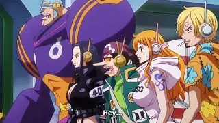 Seraphim Jimbei Faces Off Against The Straw Hats (English Sub)