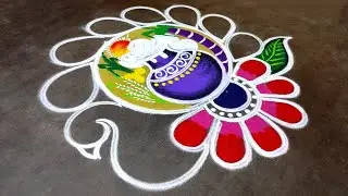 2026 pongal special mayil paanai kolam|sankrantimuggulu| bhogi kundalu muggulu| Amazing rangoli