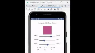 Android Compose Demo: RGB Sliders