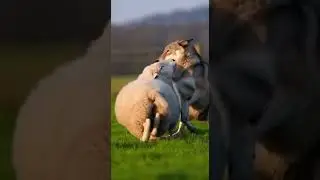 Will anyone come to save the sheep from the wild wolf attack #sheep #wildlife #rescue