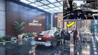 GTA 5 - Realistic Uber Driver in a Lamborghini Urus | POV Drive