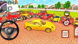 Indian Auto Thaft simulator game me franklin ne apni golden porsche ko drive Kay hai game games 
