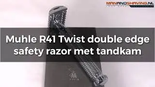 Muhle R41 Twist double edge safety razor met tandkam