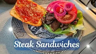 Delicious Steak Sandwiches